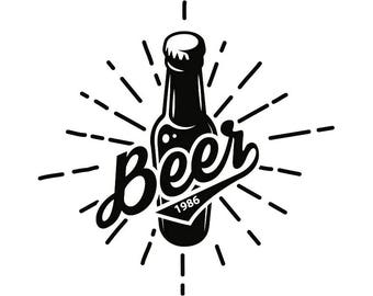 Download Beer bottle clipart | Etsy