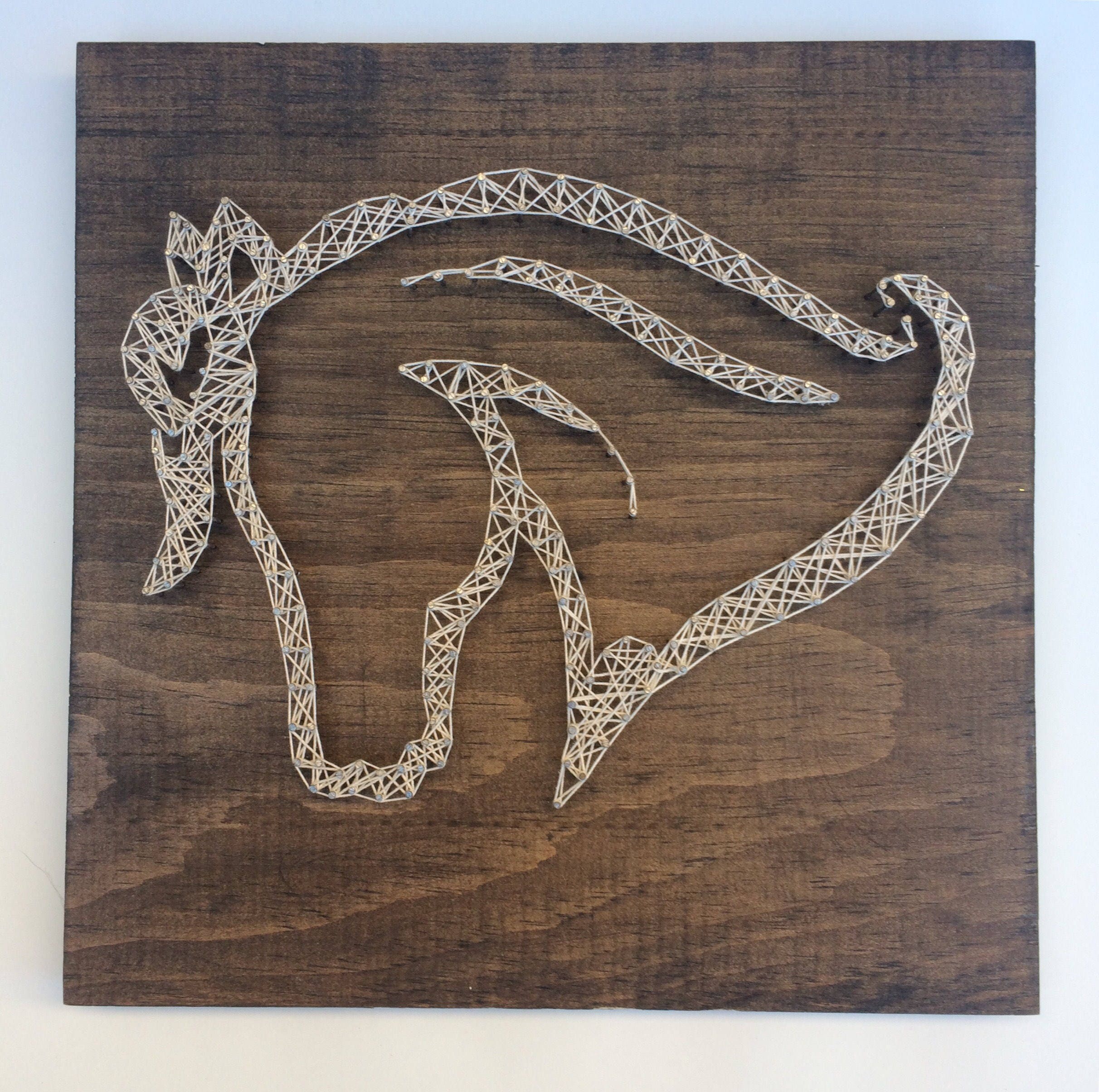 String Art Horse Head Country Western Farm House