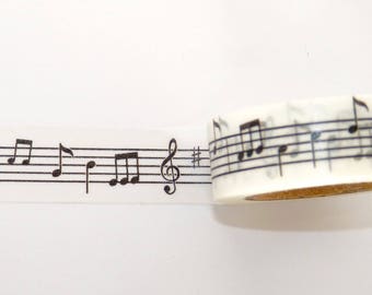Masking Tape Washi Tape gift packaging fun kawaii decoration wedding scrapbooking musical Notes