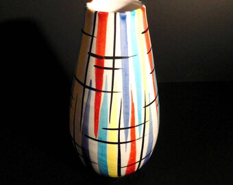 Fratelli Vintage Italian Ceramic Vase from Fratelli Fanciullacci, 1960s; #568; Mid Century Modernist