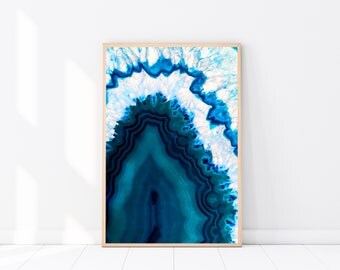 Blue geode | Etsy