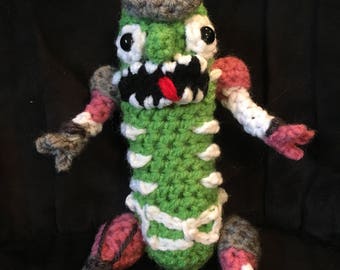 pickle rick rat suit plush