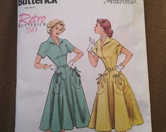 Butterick B6055 Retro 50s Dress Pattern Butterick B6055 Retro 50s Dress Pattern