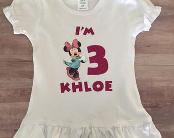 Minnie Mouse birthday shirt