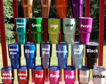30 Oz Colorful YETI Rambler/ Plain Yeti/ Blank yeti/ 30oz Powder Coated Yeti/ Color Yeti