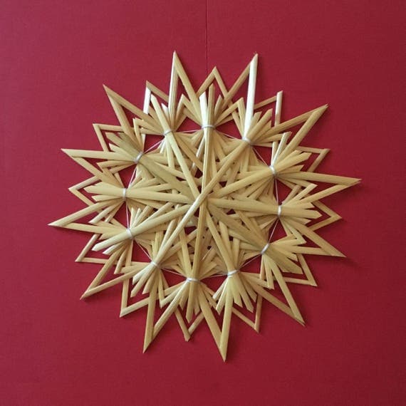 Handmade German Straw Star Ornament