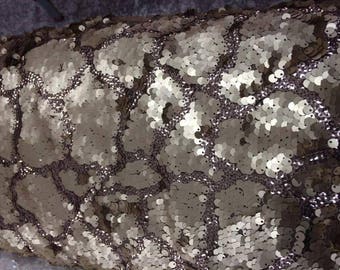 Sequined Beaded Mesh Fabric/Sequined Fabric