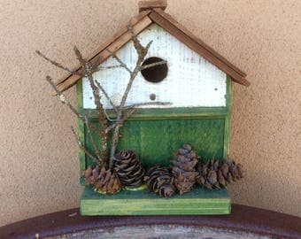 BirdHouse, Rustic Birdhouse, Handmade Birdhouse, Garden Birdhouses, Birdhouses, Wooden Birdhouse, Bird Lovers Birdhouse, Unique Gifts