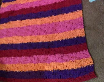 Chunky Basket Weave Blanket / Sofa Throw Knitting pattern