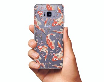 Koi fishes case Samsung Galaxy S8 case Samsung Galaxy S8 Plus case clear Samsung S6 case Samsung S6 Edge Plus case Silicone Samsung S7 case