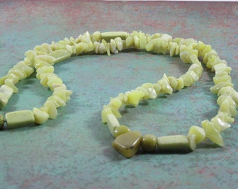 Light Jade- Weeping Willow Necklace