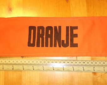 Repro WW2 ORANJE Armband Dutch Resistance Brassard Underground 1944 German Occupation Netherlands Holland WWII Orange