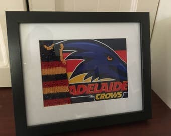 Adelaide Football Club Jumper with Flair - Knitted Artwork