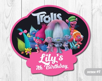 Trolls Centerpiece, Trolls Printable Centerpiece, Trolls Birthday Party Decoration, Trolls Centerpiece Sign, PDF File