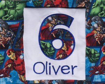 Avengers birthday shirt, avengers shirt,comic book birthday shirt, avengers birthday party, avengers outfit, hulk, thor,iron man,black widow