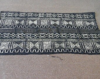 Mud cloth fabric Black and White