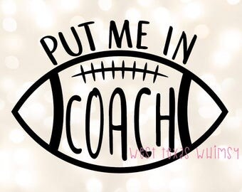 Put Me In SVG, kids football svg, football brother svg, football sister svg, baby football svg, football season svg, football mom svg