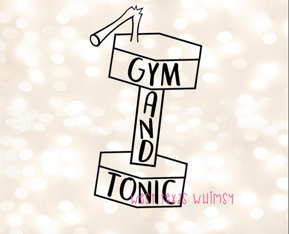 Download Gym and Tonic SVG workout svg weightlifting svg exercise