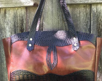 Genuine leather handbag* leather handbag* leather purse* "Chloe"