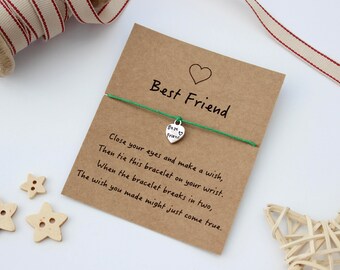 Friend Wish Bracelet, Best Friend Wish Bracelet, Friendship Wish Bracelet, Gift for a Friend, Friend Jewellery, Best Friend Gift