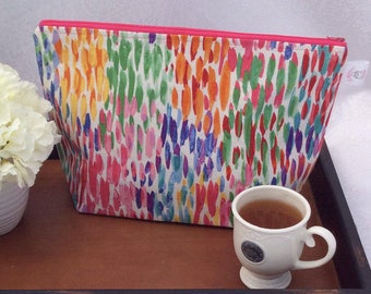 Colorful Oversized Knitting Project Bag