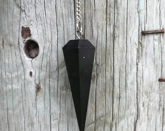 Black Tourmaline Pendulum Metaphysical Crystals Crystal Pendulum Divination Tools