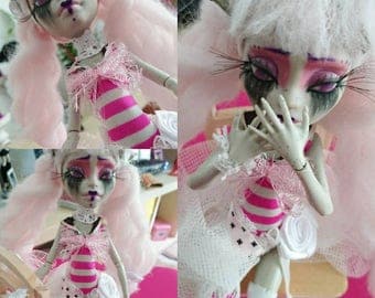 Monster high ooak doll - sugar clown