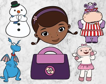 Doc McStuffins Svg, Doc McStuffins Clip art, Comic svg, Doc McStuffins cut files for silhouette or cricut, Doc McStuffins png, eps file