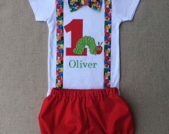 The Very Hungry Caterpillar Birthday Outfit , Caterpillar Smash Cake Outfit, Caterpillar First Birthday