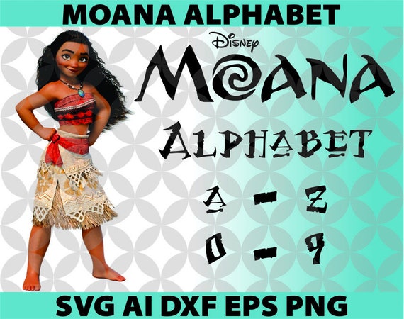 items similar to moana alphabet on etsy