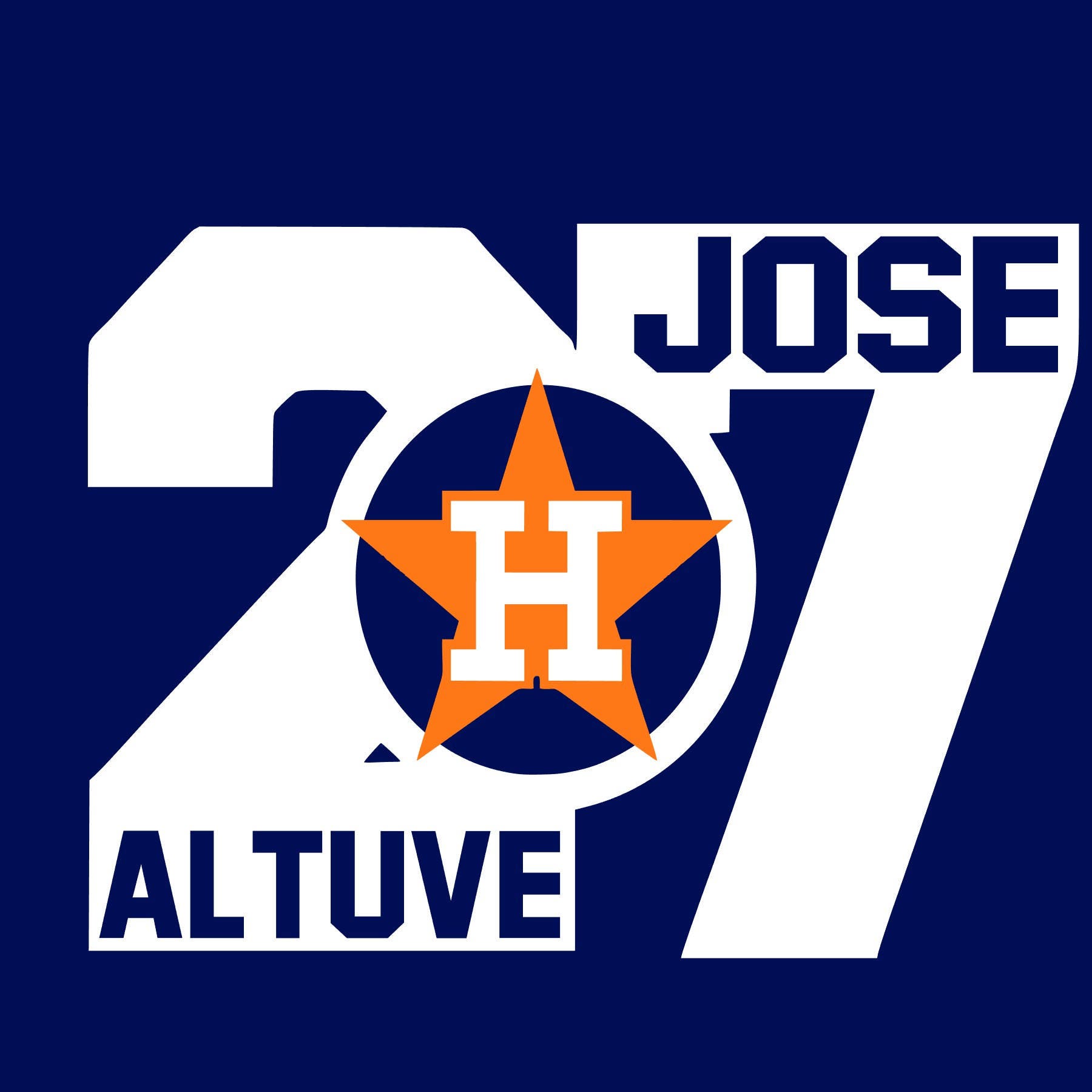 Download Digi-tizers Jose Altuve 27 Version 2 Houston Astros SVG