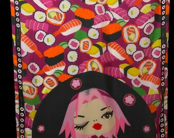 sushi silkscarf accessories