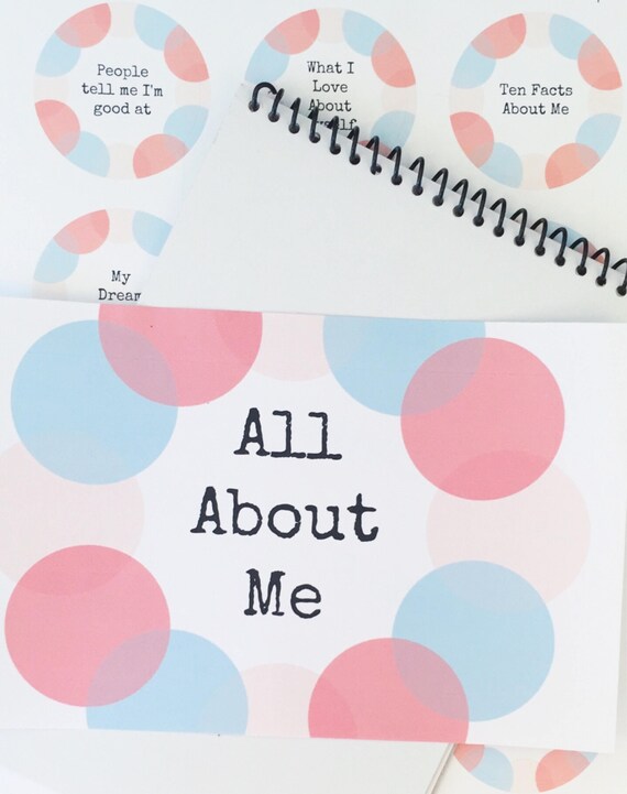 All About Me Journal All About Me Memory Book Scrapbook