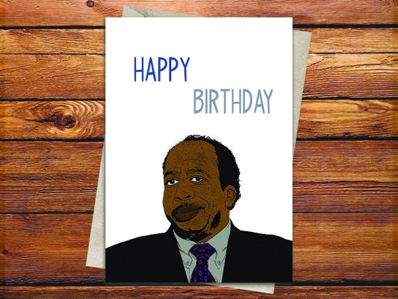 The Office Stanley Did i Stutter Birthday Card The Office