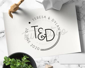 Wedding logo design | Etsy