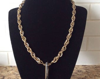 Smokey Quartz crystal Necklace