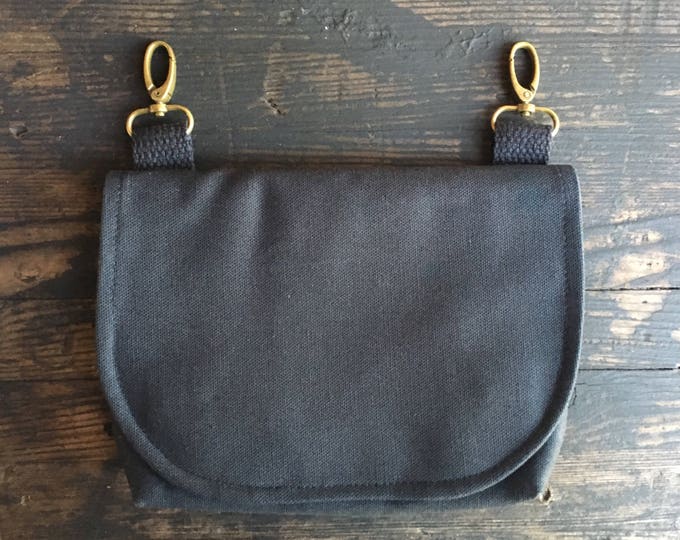 DFM Hip Bag Black with Antique Hardware