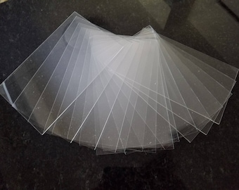 15 Sheets Premium 2.23mm Extruded Plexiglass Acrylic Sheets 15 Pieces 215 x 130mm 5 inches x 8-1/2 inches SHIPS FOR 5c Basically Free.