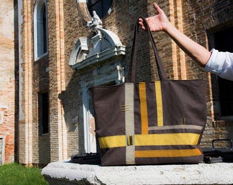 Dual Bag - Borsone - Borsa grande - Borsa da viaggio - Travel Bag - Handmade Bag - Cotton Bag - Borsa fatta a mano - Borsa in cotone