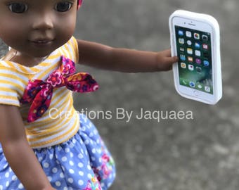 Doll Phone for 18 inch dolls, 14 inch dolls, American girl, phone