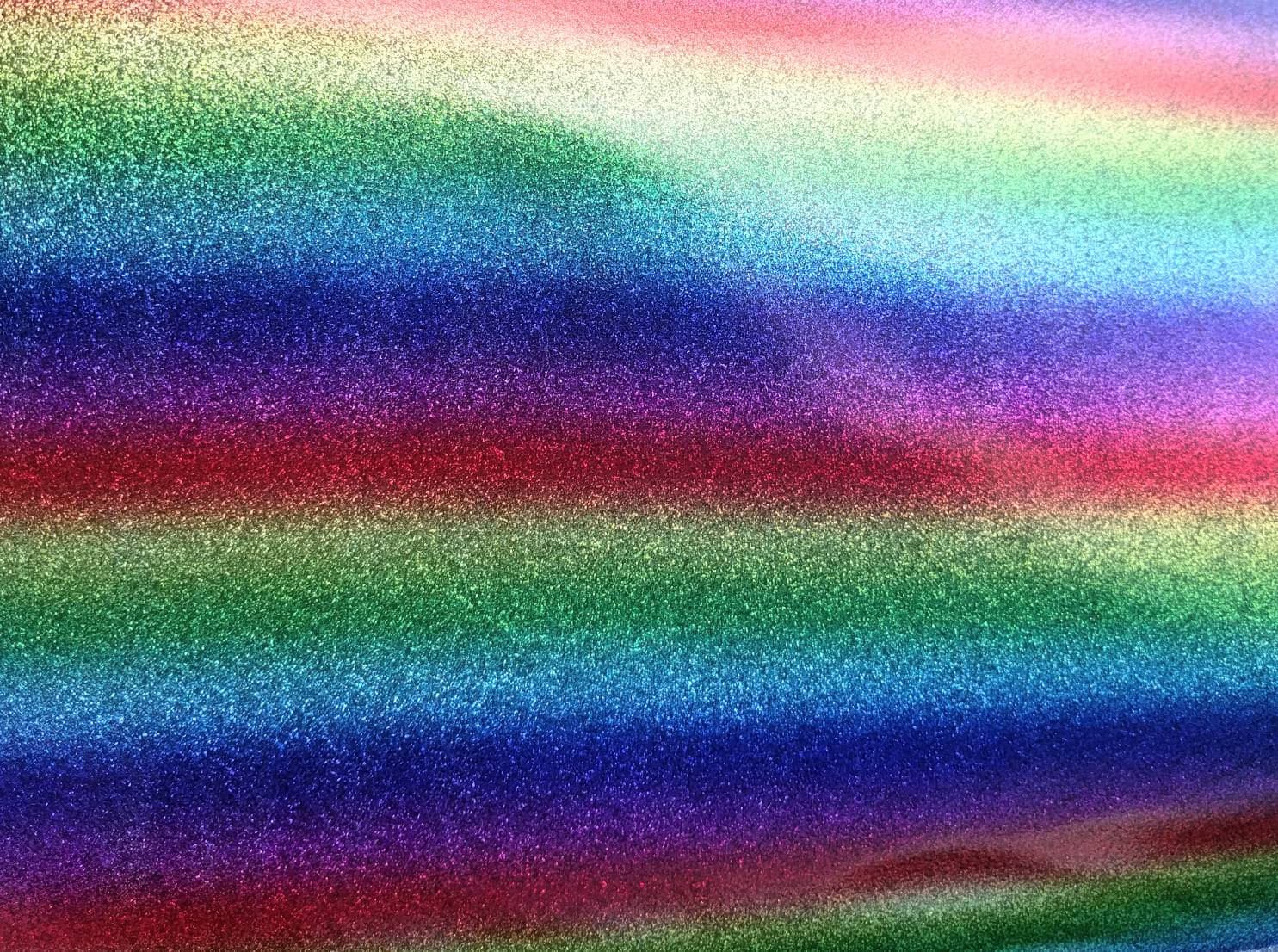 Primary Rainbow Glitter Vinyl Embroidery Glitter Vinyl
