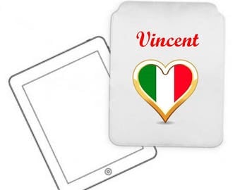 Cover for tablet pc Italy personalized with name