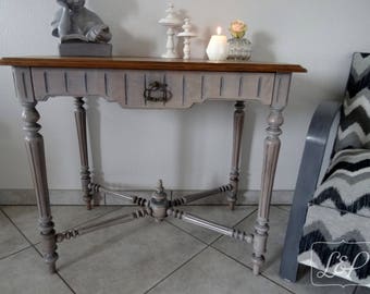 Table in Walnut dating from the 19th century, style of Henri II, patina