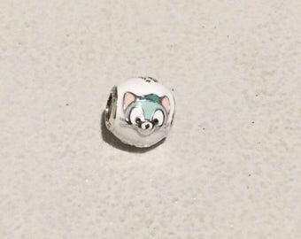 Genuine Pandora Disney Gelatoni Cat Charm 792131ENMX