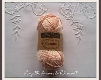 Powdered apricot Catona Mercerized cotton