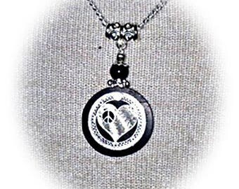 Gabon ebony wood necklace