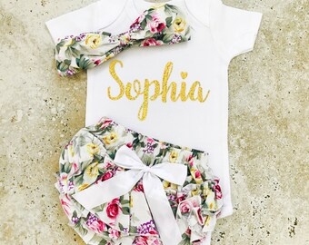 Baby Clothes, Baby Girl Clothes, Baby Girl Outfits, Personalized Baby Clothes, Baby Clothes Girl, Newborn Girl Outfit, Baby Clothes Girl