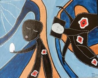 Outsider art, primitive, brut, illustration