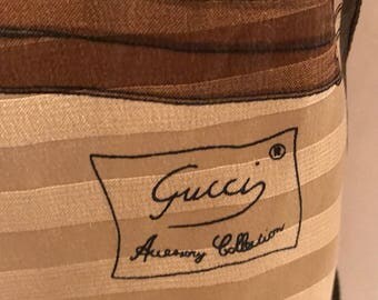 Gucci scarf Vintage 60s in silk with logo - Italy