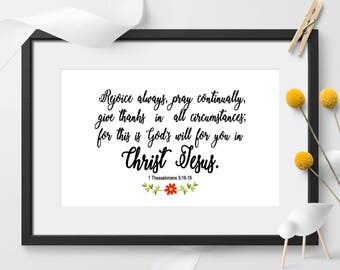 Rejoice always | Etsy
